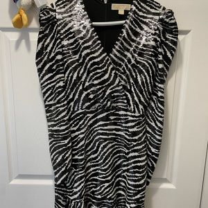 Michael Kors Sequin zebra dress